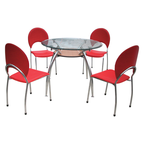 Bộ bàn ghế ăn gia đình hình tròn B53,G53