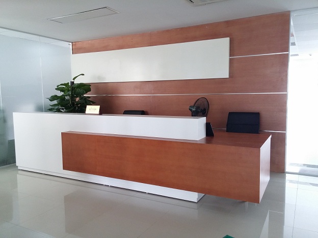 Thiết kế thi công Quầy lễ tân QLT03
