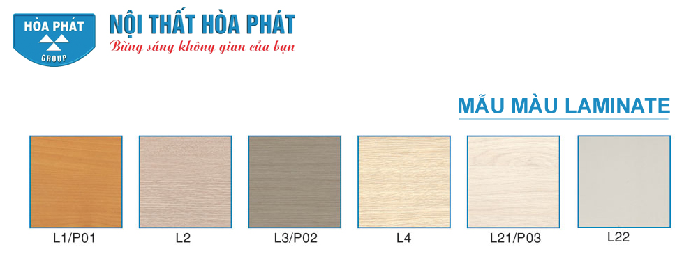 Bảng Màu gỗ laminate Hòa Phát