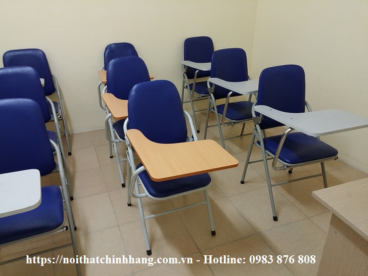 ghế gấp Hòa Phát có bàn viết gỗ G04B