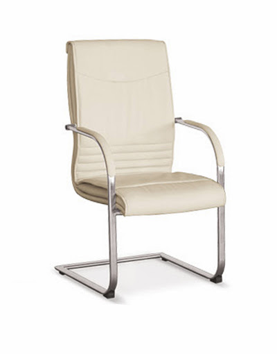 Ghế họp chân quỳ 190 GQ04B-M - màu kem