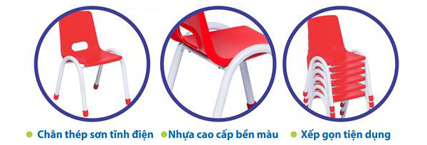 Ghế mẫu giáo Hòa Phát GMG106 đẹp chắc chắn giá rẻ - ảnh 2