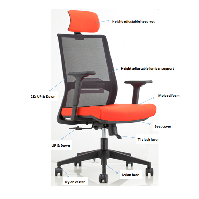 Ghế xoay lưới nhập khẩu CXDL005 - ảnh 2