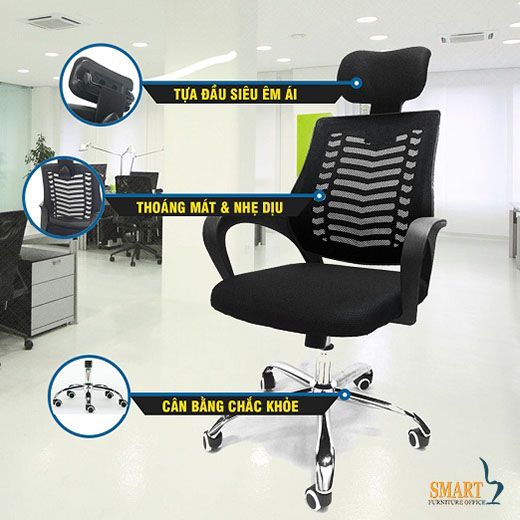 Ghế xoay lưới lãnh đạo CXDL-010