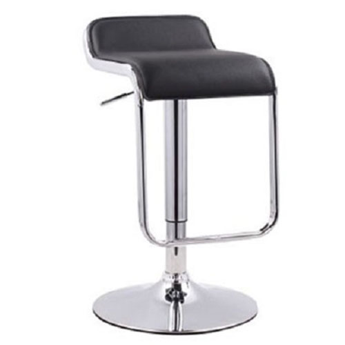 Ghế quầy bar GBD01 đệm tựa da simili khung chân thép mạ - đen