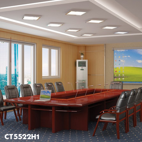 Bàn họp cao cấp Hòa Phát sơn PU CT5522H1 rỗng ở giữa