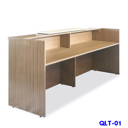 Quầy lễ tân QLT-01 dài 2m4 thiết kế đẹp giá rẻ - mặt trong Quầy lễ tân QLT-01 dài 2m4 thiết kế đẹp giá rẻ - mặt trong
