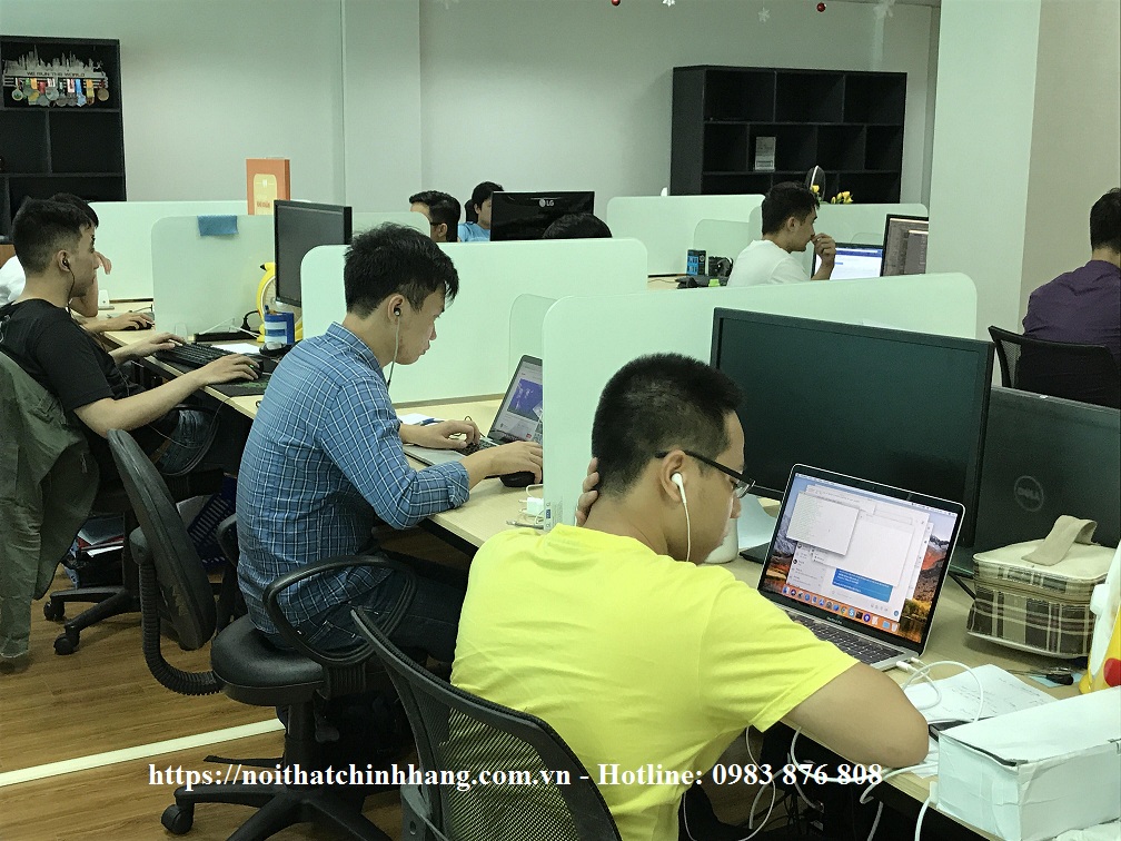 Thi công Vách ngăn kính mặt bàn VNK10 đẹp giá rẻ - ảnh 2