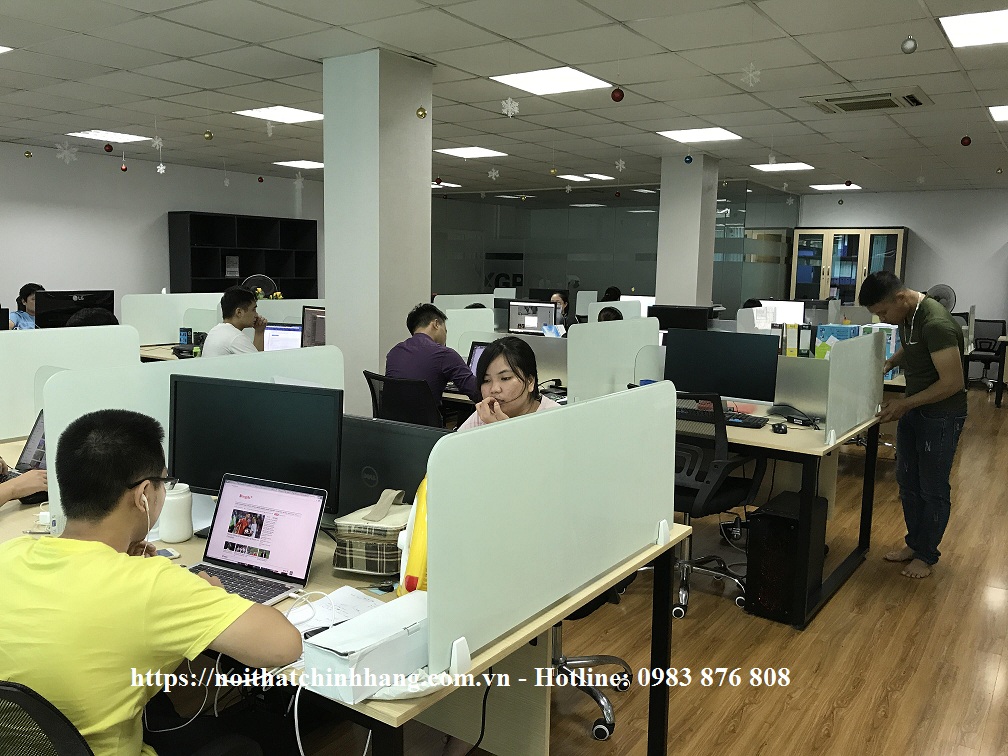 Thi công Vách ngăn kính mặt bàn VNK10 đẹp giá rẻ - ảnh 3