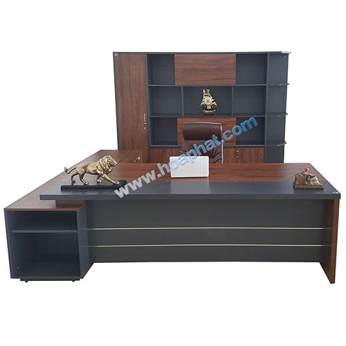 Bộ bàn tủ giám đốc Hòa Phát cao cấp LUXB2720V1, LUXT2820V1
