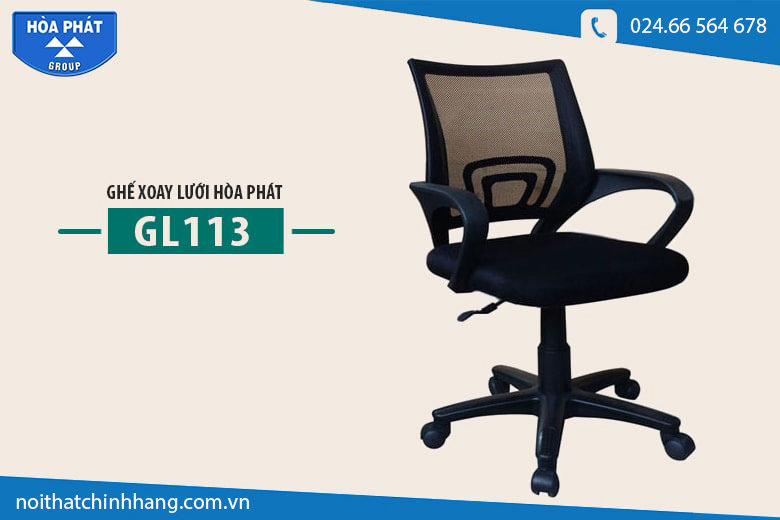 Ghế xoay lưới văn phòng Hòa Phát - GL113 - mẫu ghế được ưa chuộng nhất hiện nay