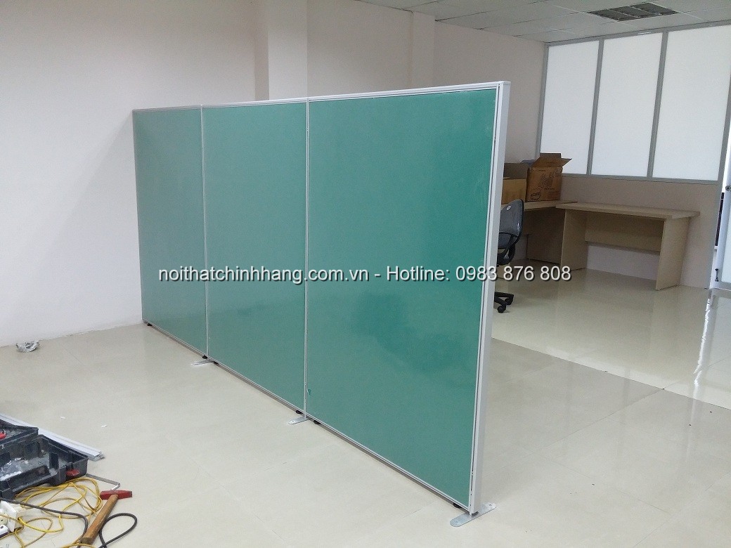 Vách ngăn nỉ phẳng khung nhôm VNN-HG07 đẹp