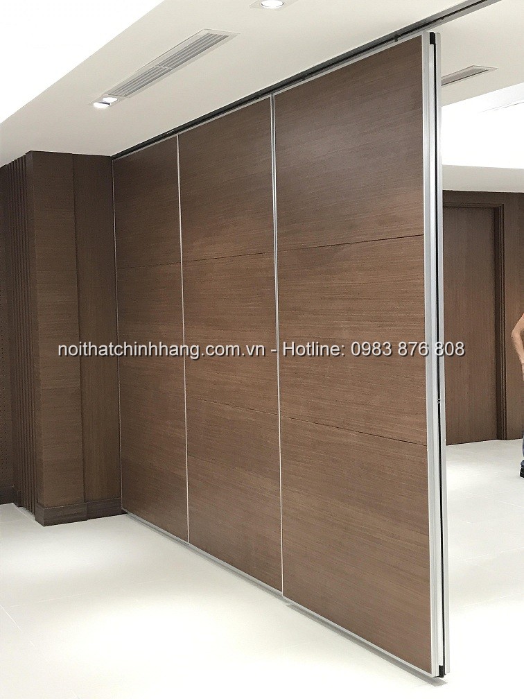 Thi công vách ngăn di động gỗ Melamine VND-HG208