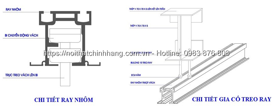 Vách ngăn di động VNDD-HG101 đẹp giá rẻ hiện đại