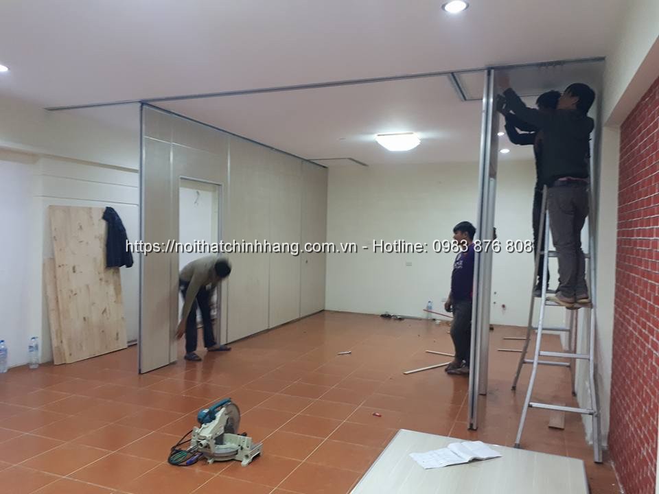 vách ngăn di động gỗ Melamine VNDD-HG40 - ảnh 1