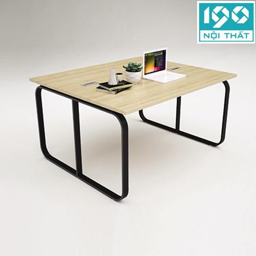 Cụm bàn làm việc chân sắt đôi 1903B14-2 - nội thất 190
